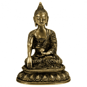 Buddha Shakyamuni Statue Messing - 15 cm