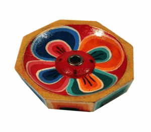 Räucherstäbchenhalter Lotus Holz klein (6 cm)