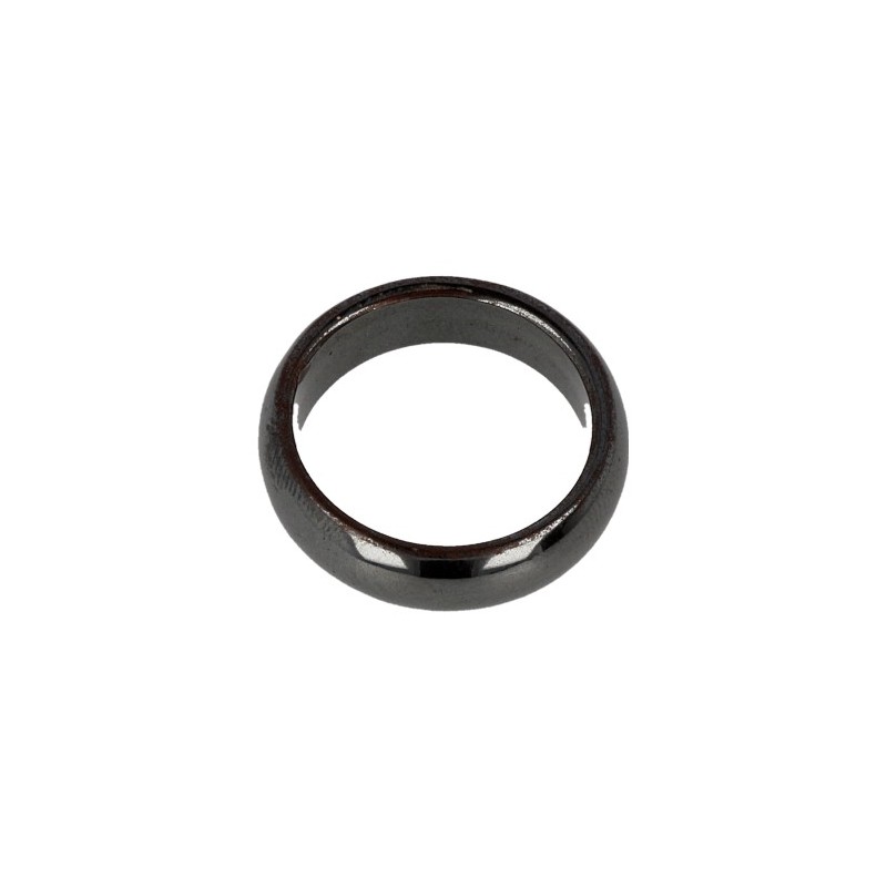 Edelstein Ring Hämatit (6 mm - Größe 20)