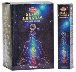 HEM Räucherstäbchen 7 chakra's (12 Packungen mit 35 Stäbchen)