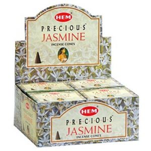 Hem Räucherkegel Kostbarer Jasmin (12er Pack)