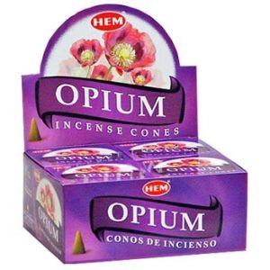 HEM Räucherkegel Opium (12 Packungen mit 10 Kegeln)