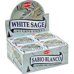 Hem Räucherkegel Weißer Salbei (12er Pack)