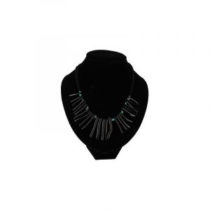 Halskette Koralle (Imitat) mit türkisfarbenen Perlen