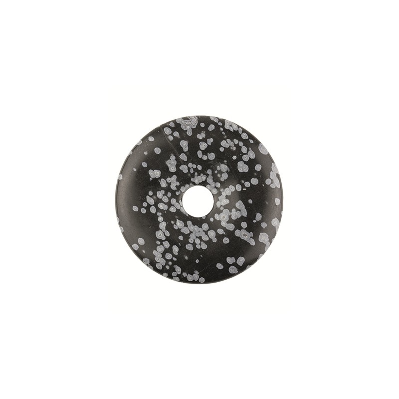 Donut Obsidian Schneeflocke (30 mm)
