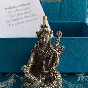 Metall-Statuette Mini Guru Rinpoche "Der zweite Buddha"