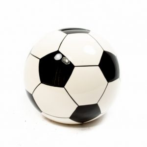 Spardose aus Keramik Fußball (13 cm)