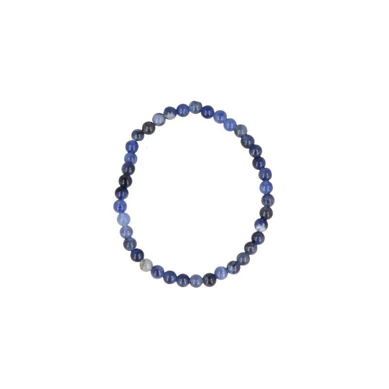 Sodalith-Perlen Kinderarmband (4 mm)