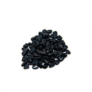 Trommelsteine Schwarzer Obsidian (5 bis 10 mm) - 100 Gramm