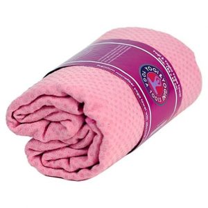 Yoga-Handtuch PVC rutschfest rosa