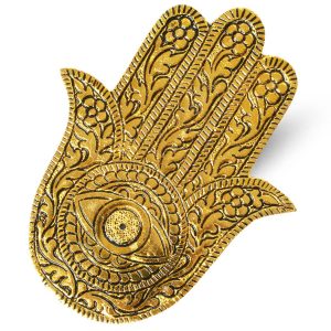 Goldene Räucherstäbchen-Hand der Fatima
