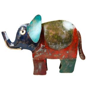 Elefant Metall-Safari antik M.C. S