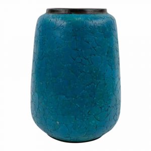 Vase aus Terrakotta Eierschalen Blau (28 x 20 x 20 cm)