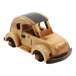 Volkswagen Käfer aus Holz (18 x 9 cm)