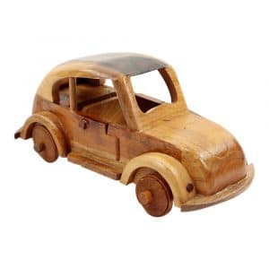 Volkswagen Käfer aus Holz (25 x 11 cm)