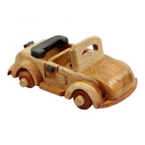 Holz-Auto Cabrio (13 x 8 cm)