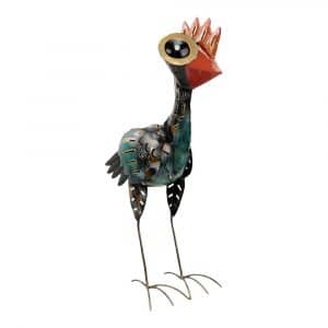 Emu aus Metall Schwarz (34 x 20 x 11 cm)