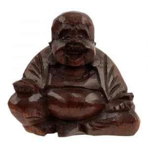 Statue aus Holz Glücklicher Buddha (7 cm)