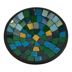 Schale Mosaik Blau-Grün-Gold (21 cm)