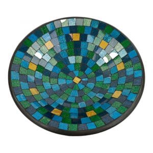 Schale Mosaik Blau-Grün-Gold (38 cm)