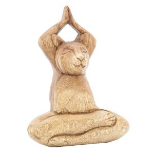 Katzen-Lotus-Stellung mit hohen Händen (18 cm)