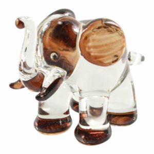 Glasstatue Elefant (7,5 x 5,5 cm)