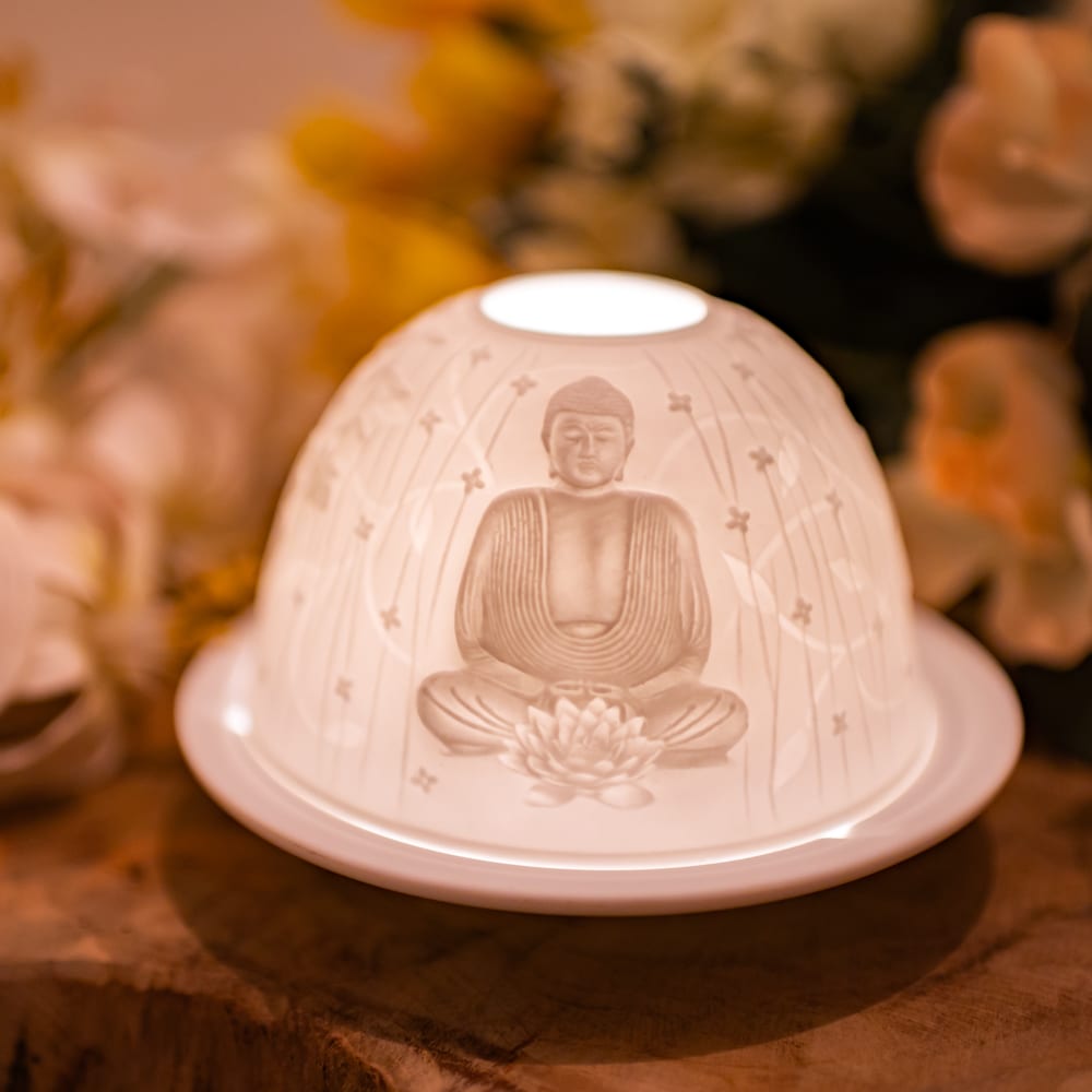 Stimmungslicht Porzellan Buddha