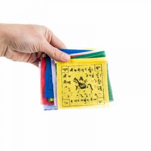 Gebetsfahnen Tibetische Schnur mit 10 Fahnen - 130 cm lang
