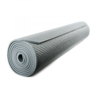 Yogi & Yogini PVC Yogamatte grau (185 x 63 x 0.5 cm)