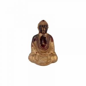 Japanische Buddha-Statue Kunststoff Rot (15,5 x 12 cm)
