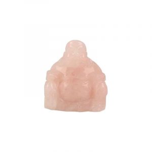 Buddha aus Rosenquarz (5 cm)