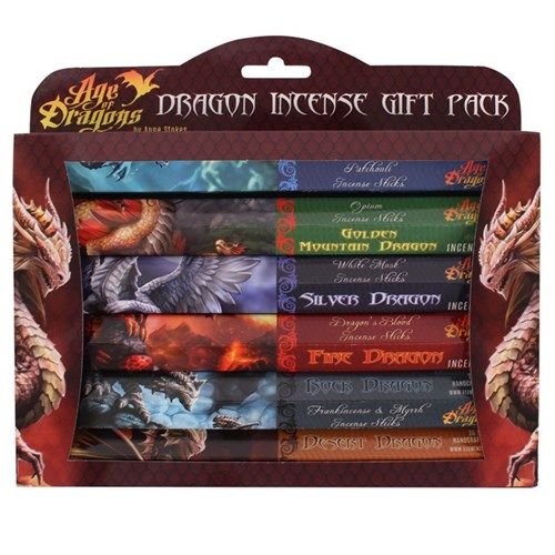Räucherstäbchen-Geschenkset Age of Dragons von Anne Stokes (6 Packungen mit 20 Stäbchen)