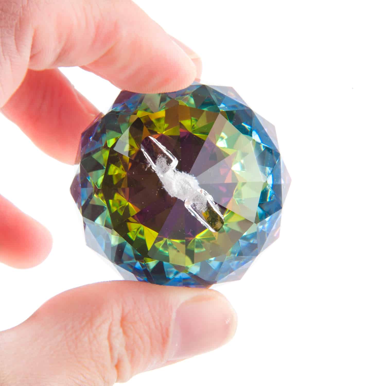 4 cm Regenbogen-Kristalle Kugel AAA Qualität größer 
