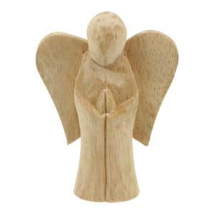 Holz Statue Engel (10 cm)