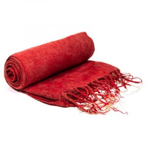 Schal für die Meditation Rot