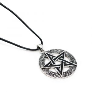 Amulett Schwarzes Pentagramm