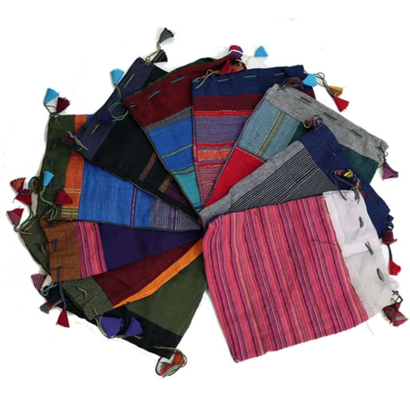 Baumwolltäschchen Vintage verschiedene Farben (Assorti)