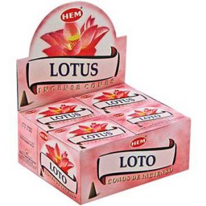 HEM Räucherkegel Lotus (12 Packungen mit 10 Kegeln)