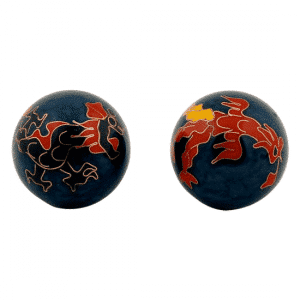 Qigongkugel Dragon & Phoenix (dunkelblau)
