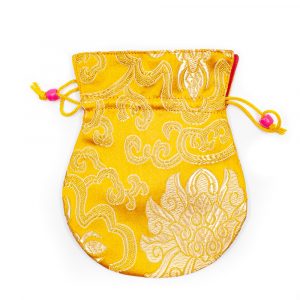 Handgemachte Brokat-Tasche - Gelb