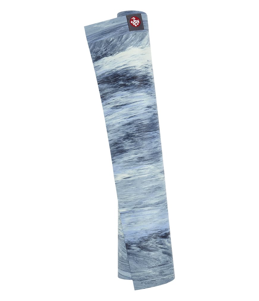 Manduka eKO SuperLite Reise Yogamatte Sea Foam Marbled - Blau - 180 x 61 x 0,15 cm
