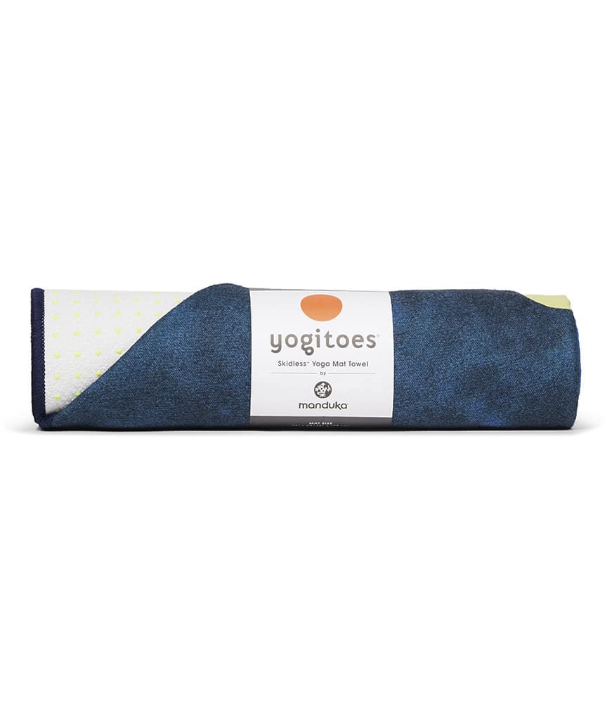 Manduka Yogitoes Skidless Yoga Handtuch – Turtle Sea - Blau- 173 x 61 cm