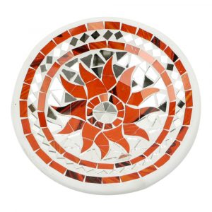 Mosaik-Schale Rote Sonne (21 cm)