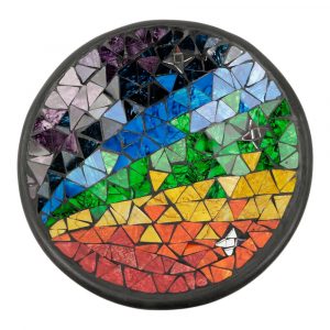 Mosaik-Schale Regenbogen - Bögen (21 cm)
