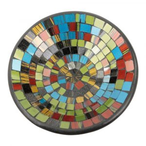 Mosaik-Schale Grün Mix (21 cm)