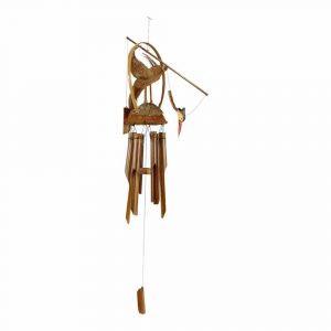 Windspiel Bambus Vogel oben (102 x 40 x 19 cm)