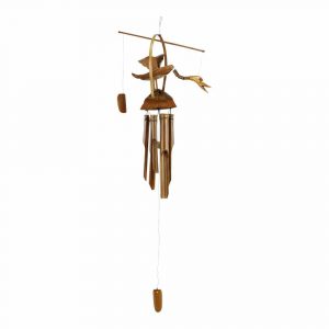 Windspiel Bambus Kleine Vogel (111 x 45 x 22 cm)