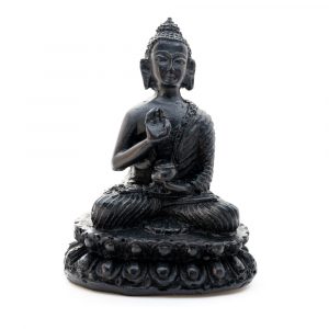 Buddha-Stein - Schwarz - Lehre (10 cm)