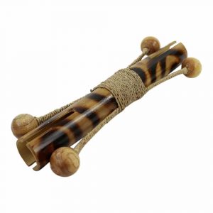 Rasseln (Musikinstrument) aus Bambus Gebranntes Holz Effekt