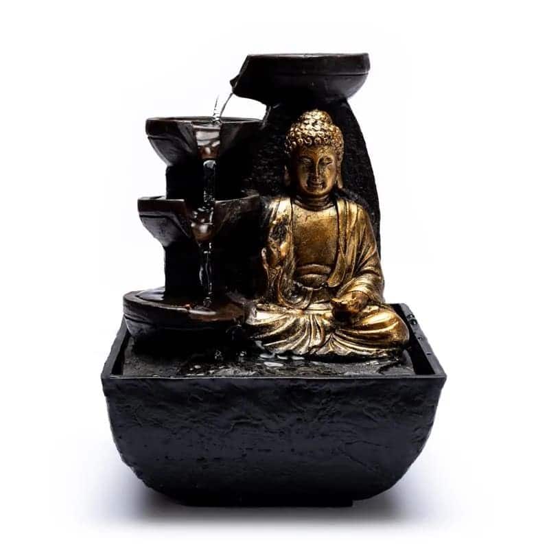 Mitgefühl Buddha Springbrunnen (13,3 x 13,3 x 17,3 cm)
